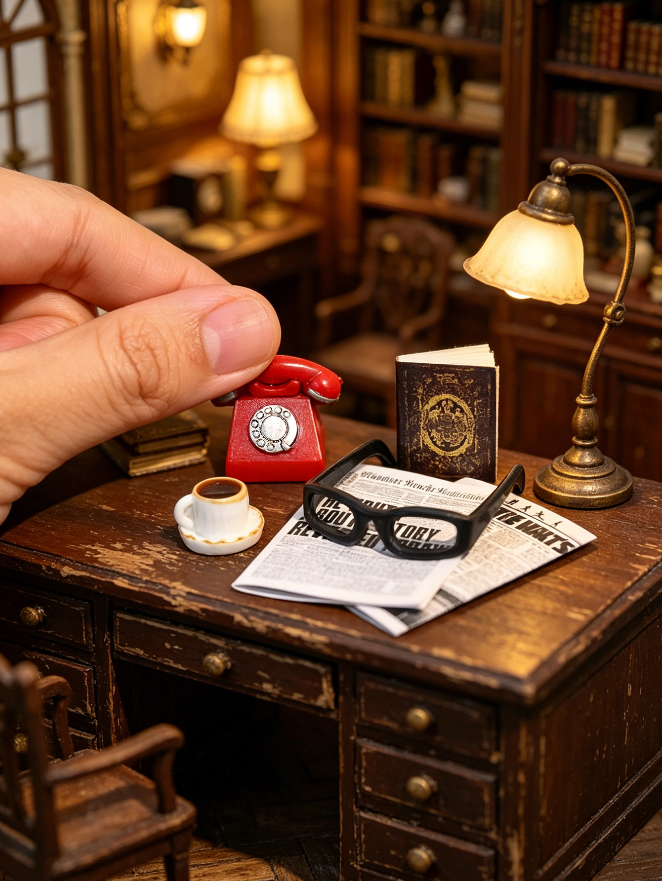 Diy Electronics Housing - A Miniature Vintage Desktop Ornament, Miniature