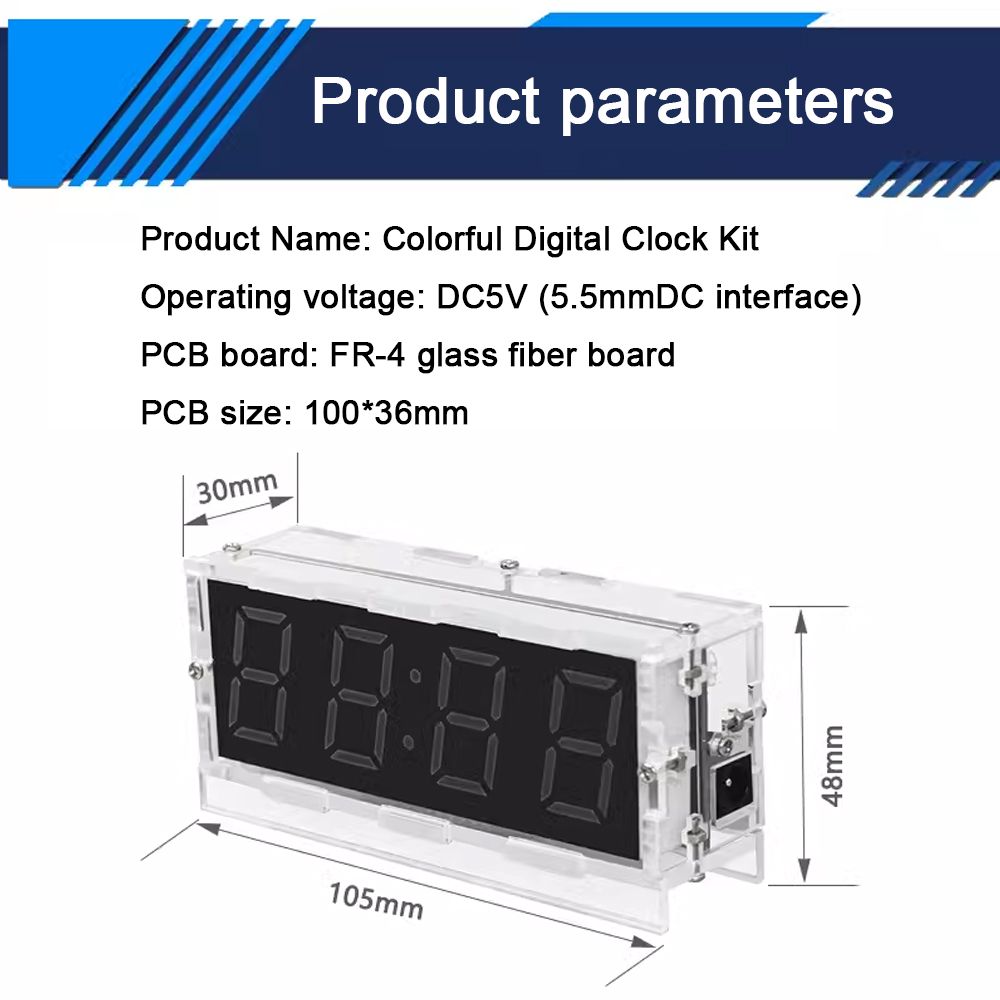 DIY Colorful Digital Clock Loo - Diy Electronics Game 리뷰 및 가격