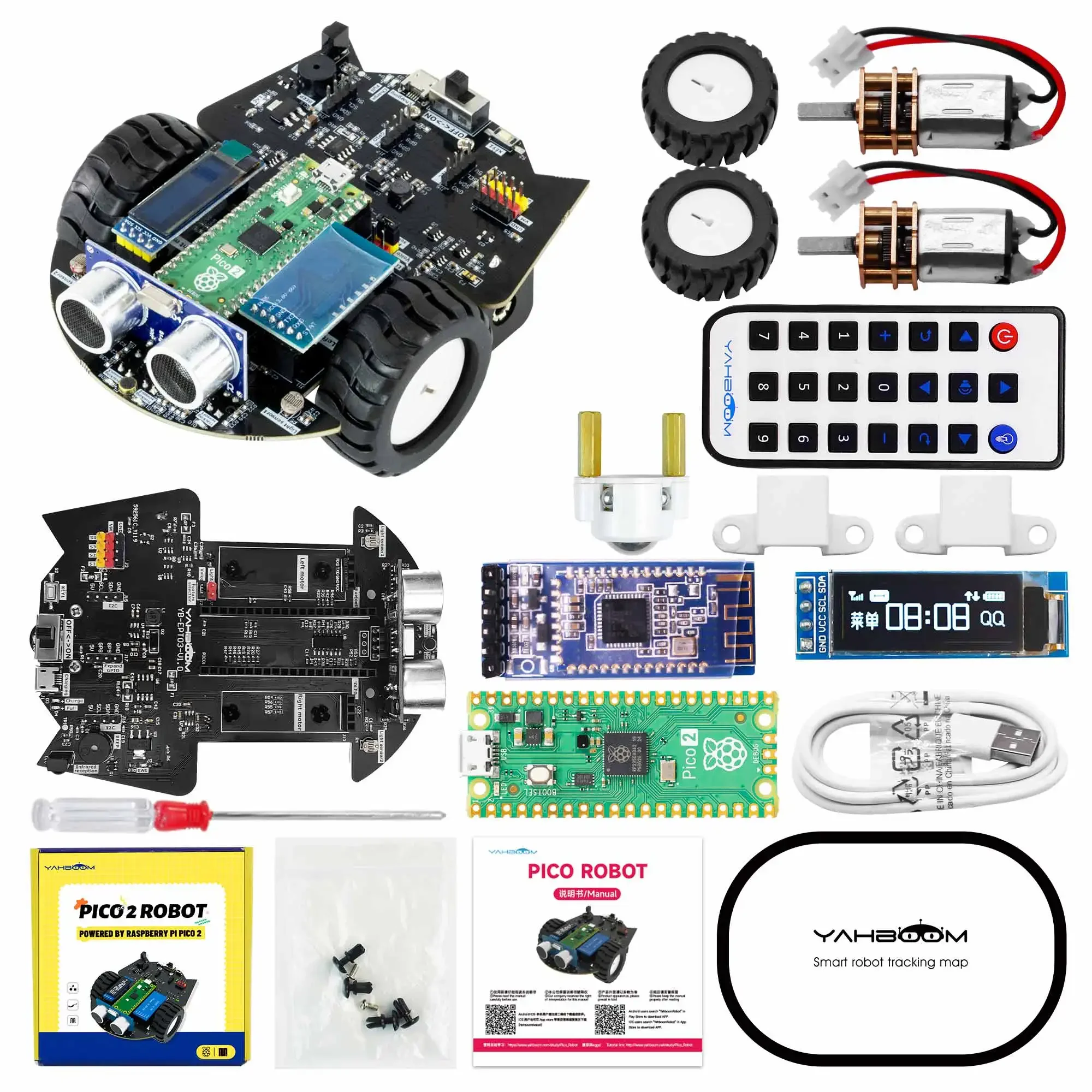 Yahboom Raspberry Pi Pico 2 Ro - Diy In Electronics 리뷰 및 가격