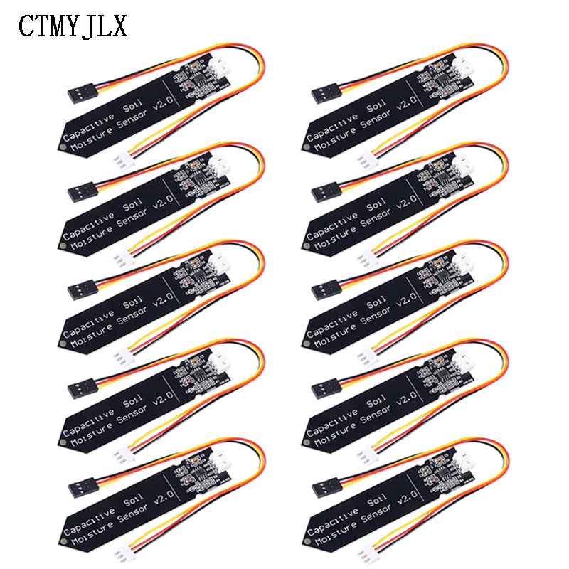 10pcs Capacitive Soil Moisture - Diy Analog Electronics 리뷰 및 가격