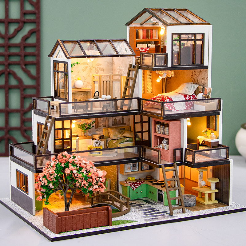 DIY Wooden Dream Town Cottage  - Diy Electronics Housing 리뷰 및 가격