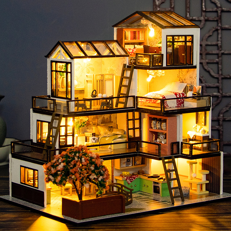 DIY Wooden Dream Town Cottage  - Diy Electronics Housing 리뷰 및 가격