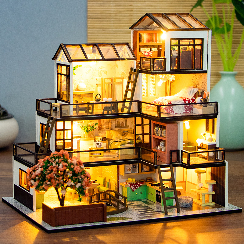 DIY Wooden Dream Town Cottage  - Diy Electronics Housing 리뷰 및 가격