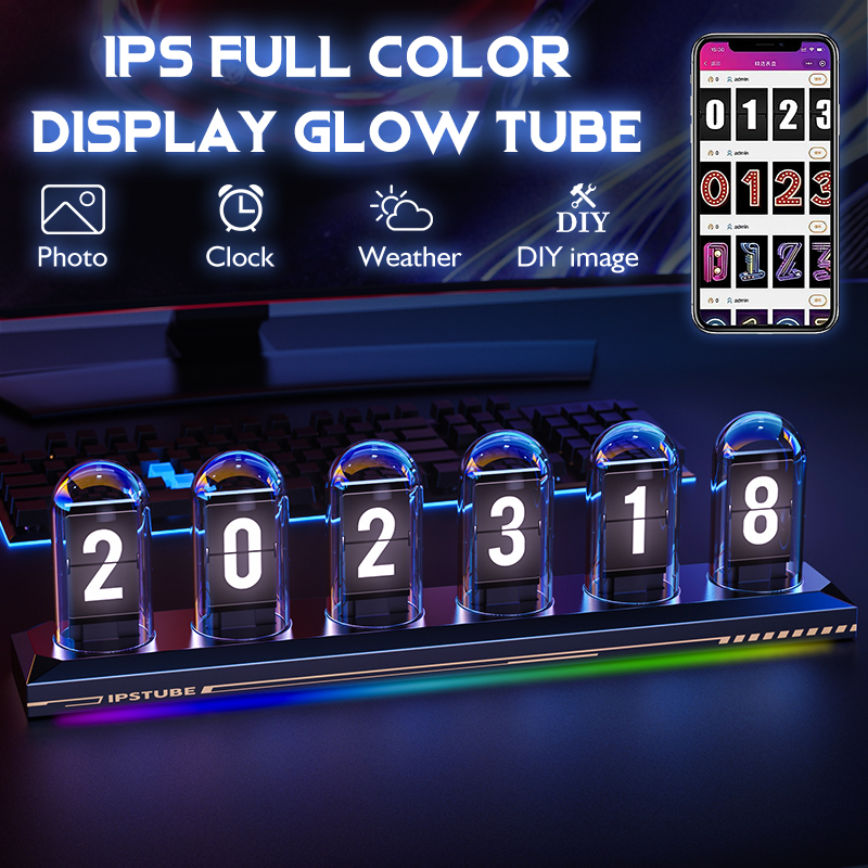 RGB Glow Tube Clock DIY IPS Co - Diy Analog Electronics 리뷰 및 가격