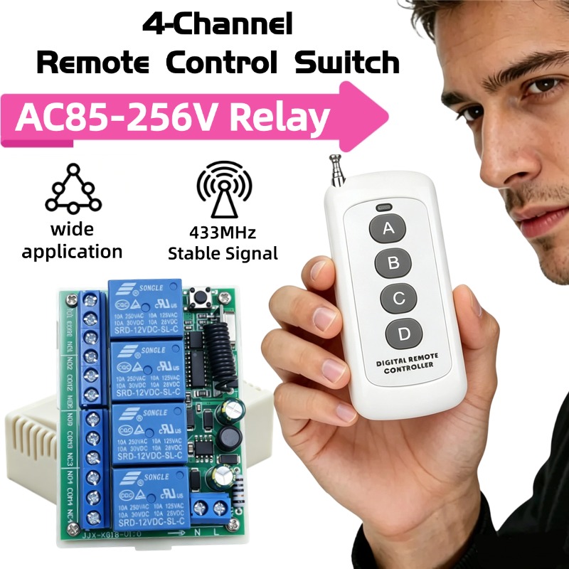 433 MHz AC 110V 220V 4CH RF Re - Rf 433Mhz Module 리뷰 및 가격