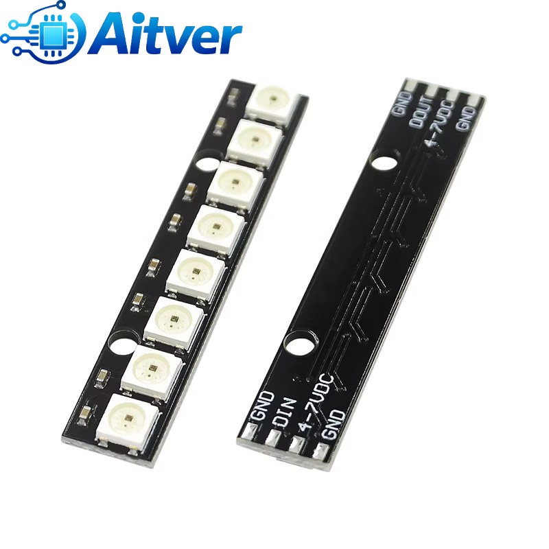 WS2812B 8Bit RGB LED Module 5V - Diy Electronics Address 리뷰 및 가격
