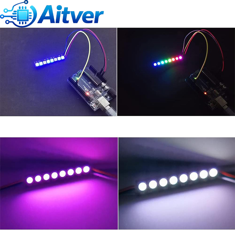 WS2812B 8Bit RGB LED Module 5V - Diy Electronics Address 리뷰 및 가격