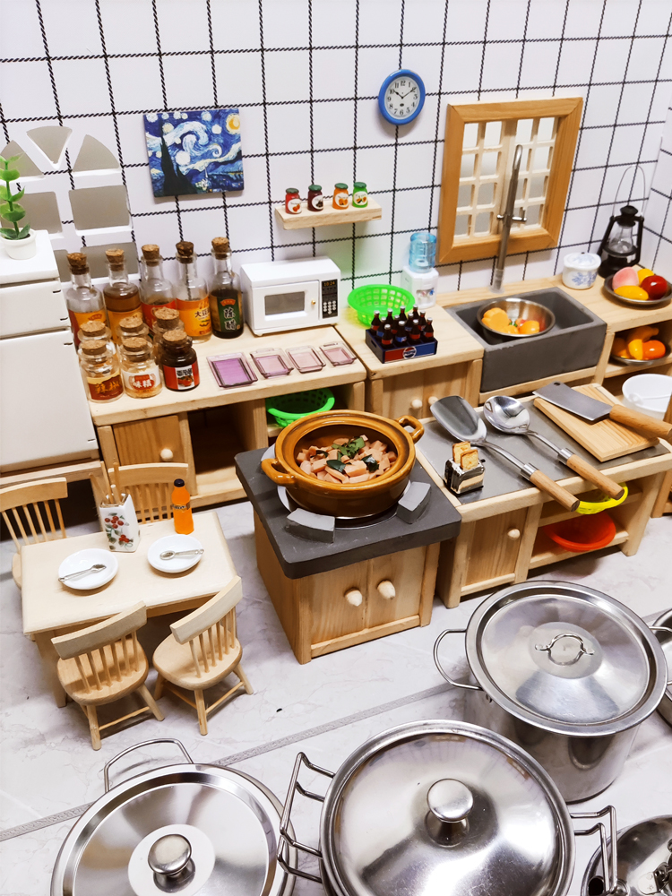 Doll House Miniature Kitchen S - Diy Electronics Housing 리뷰 및 가격