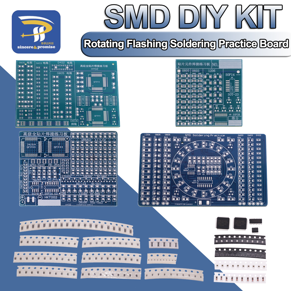 SMD NE555 CD4017 Rotating Flas - Diy Electronics Game 리뷰 및 가격