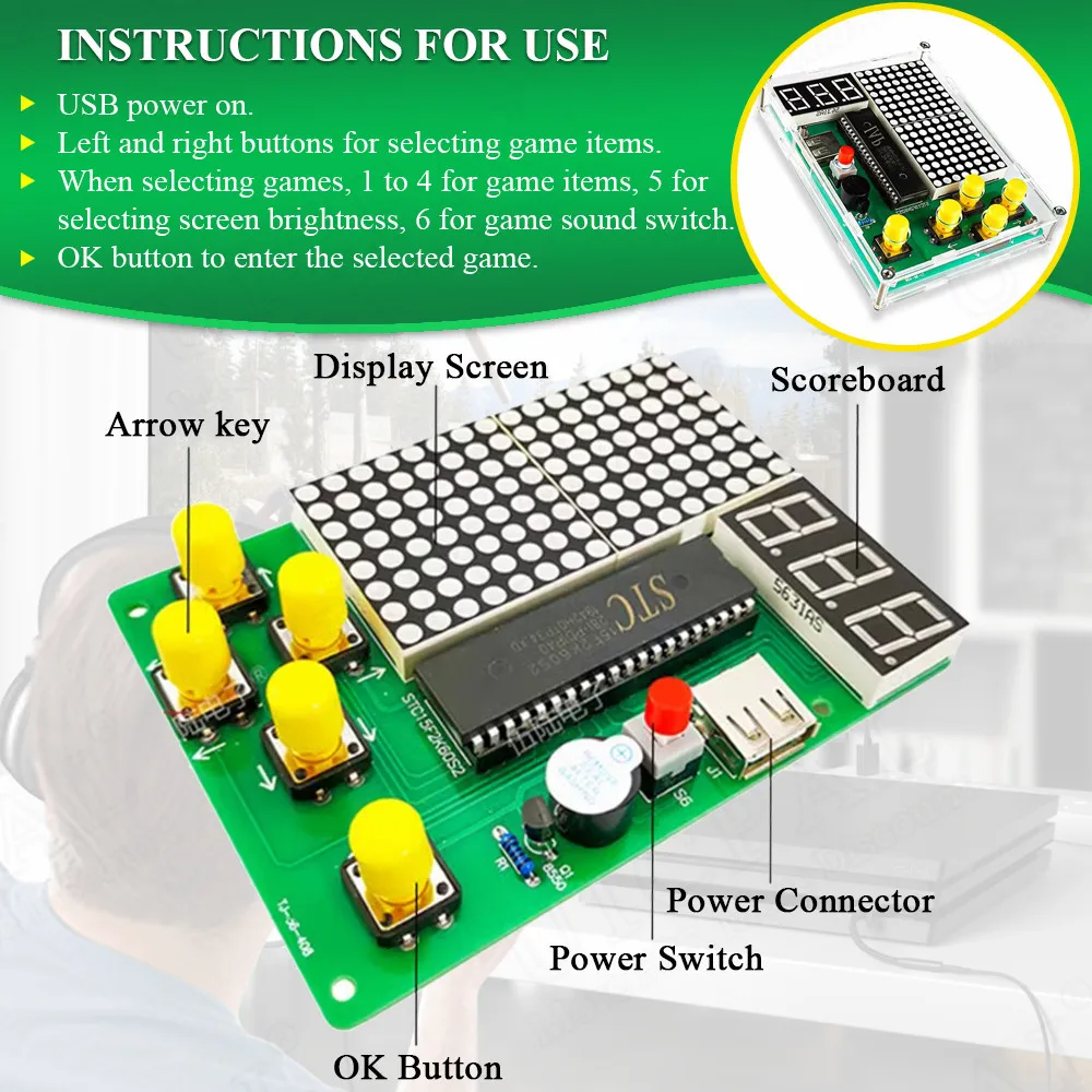 DIY Pixel Game Maker Kit Elect - Diy Electronics Game 리뷰 및 가격