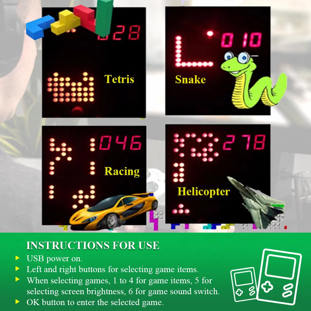 DIY Pixel Game Maker Kit Elect - Diy Electronics Game 리뷰 및 가격