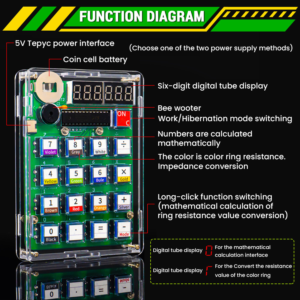 DIY Calculator Electronic Prod - Diy Electronics Youtube 리뷰 및 가격