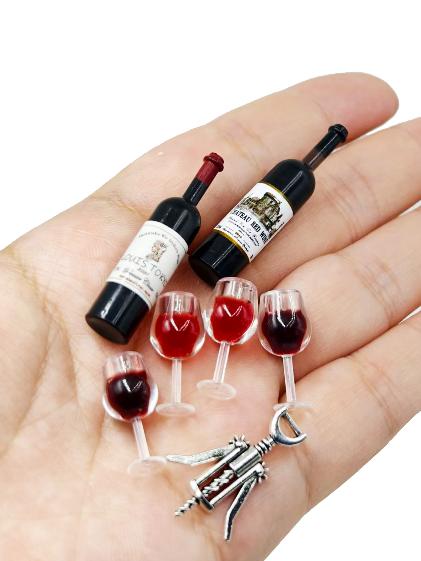 Dollhouse Mini Wine Champagne  - Diy Electronics Housing 리뷰 및 가격