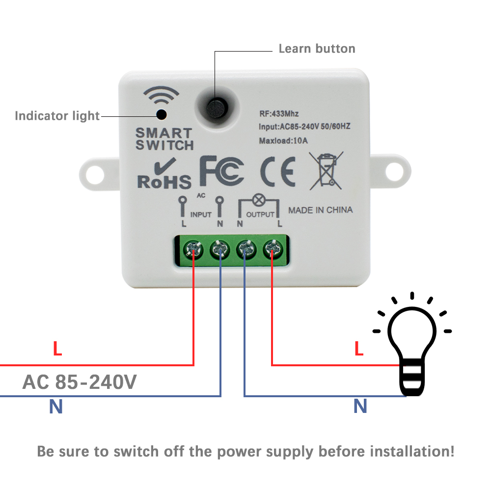 220V 1CH Wireless Remote Contr - Rf 433Mhz Module 리뷰 및 가격