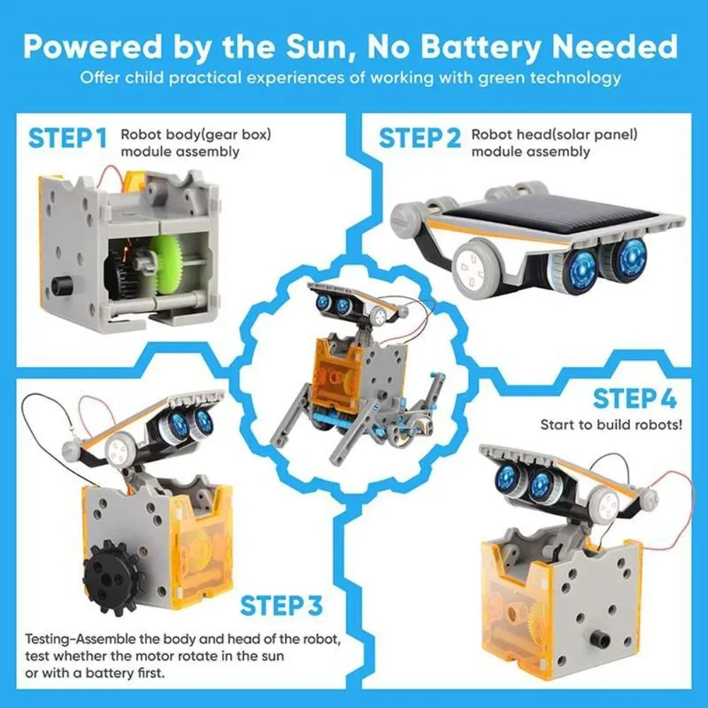 13 in 1 Solar Powered Robot Sc - Diy Electronics Gifts 리뷰 및 가격
