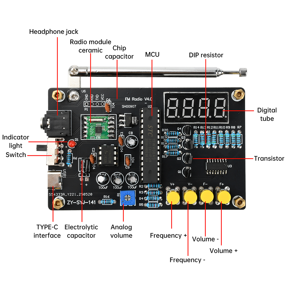 DIY RDA5807M Radio Kit 87-108M - Diy Electronics Youtube 리뷰 및 가격